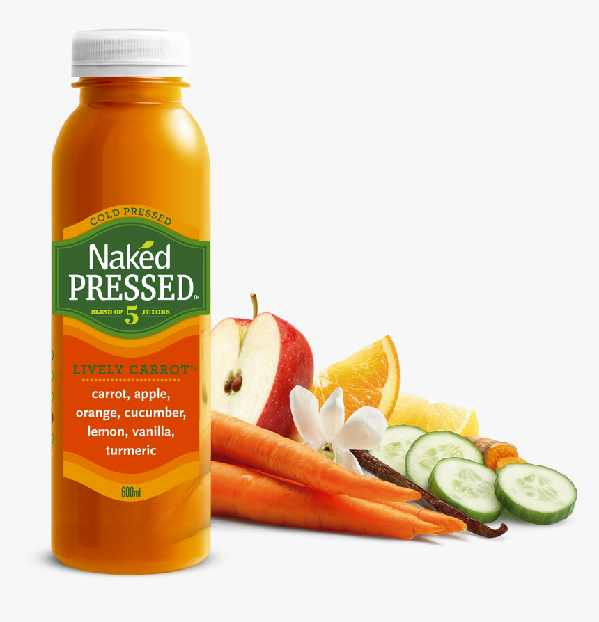 Prd Pressed Livelycarrot V2 - Naked Cold Pressed Juice Carrot, HD Png Download, Free Download