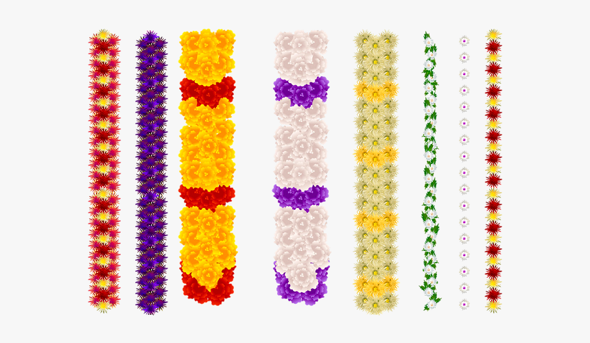 Indian Flower Garland Vector, HD Png Download, Free Download