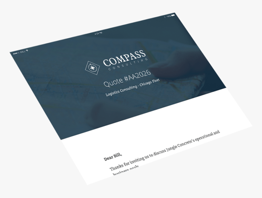 Consulting Quote Template - Brochure, HD Png Download, Free Download