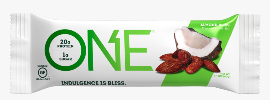 One Bars Almond Bliss Protein Bar - One Protein Bar Coconut, HD Png Download, Free Download