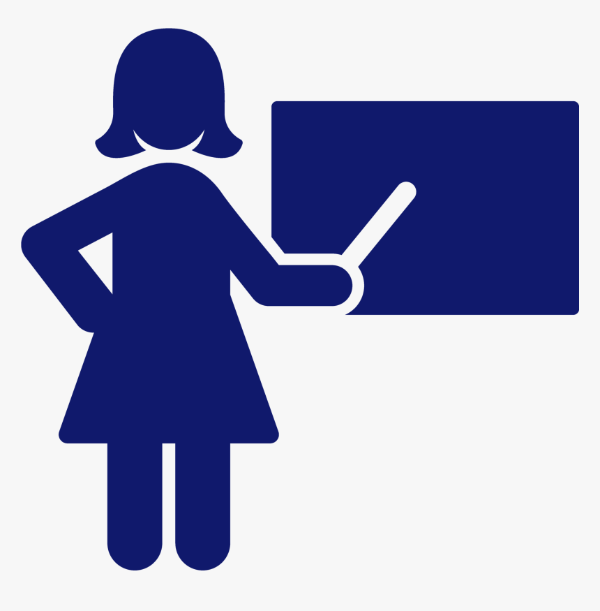 Silhouette Teacher Clipart Png, Transparent Png, Free Download