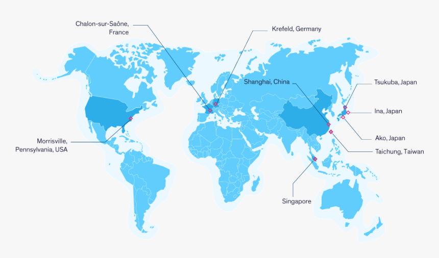 Electronics Materials Centers - Grey World Map, HD Png Download, Free Download