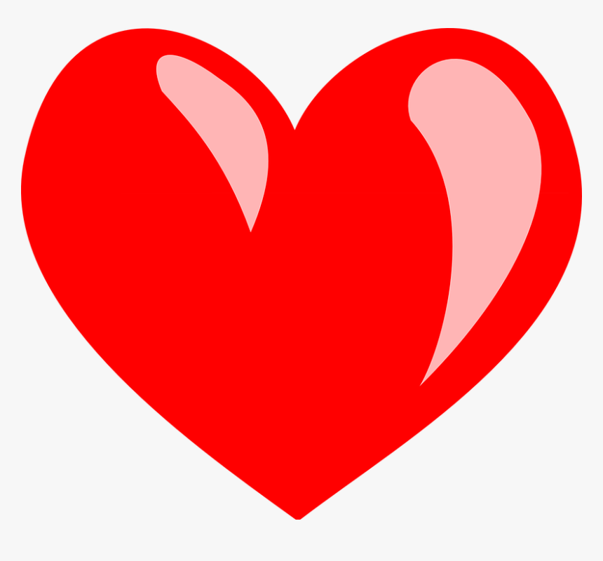 Red Heart, Valentine, Love, Sweetheart, True Love - Love Heart Cartoon, HD Png Download, Free Download