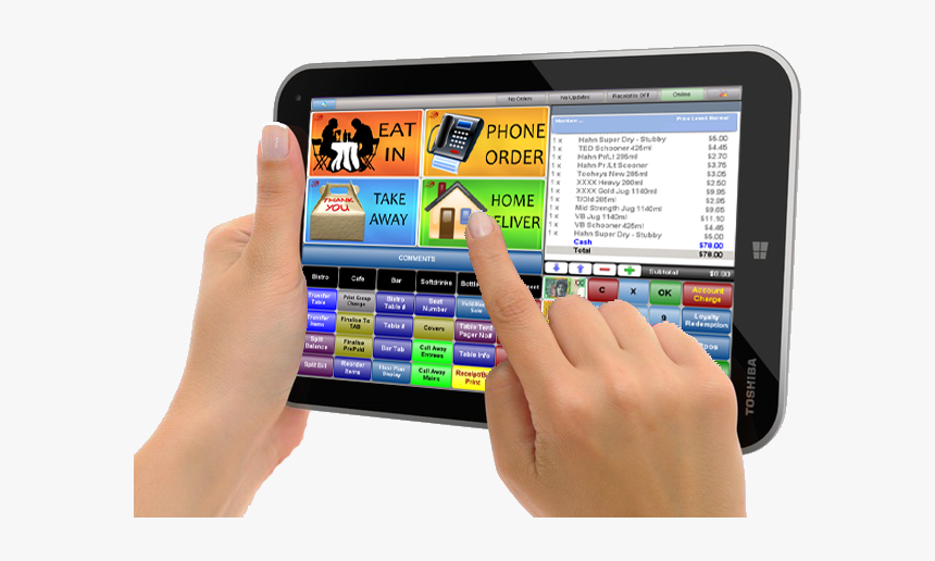 Tablet In Hands Png Image - Hand Take Tablet Png, Transparent Png, Free Download