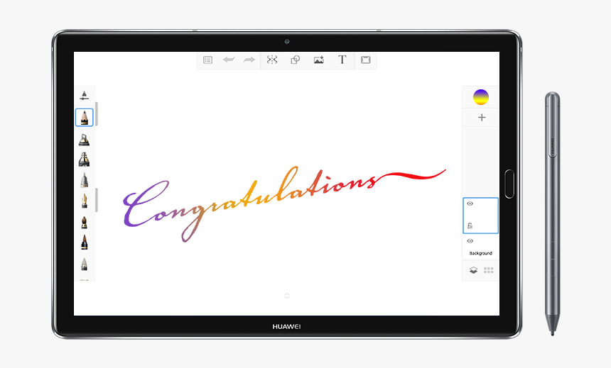 Huawei Mediapad M5 Pro Touch Pen Software - Art, HD Png Download, Free Download