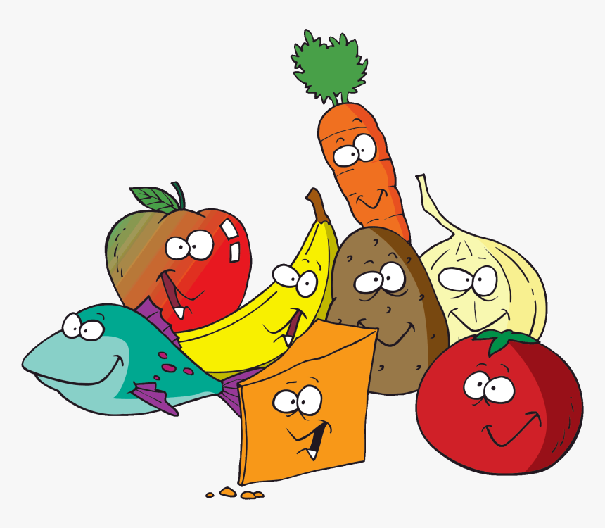 Healthy Food Clipart - Healthy Food Cartoon, HD Png Download, Free Download
