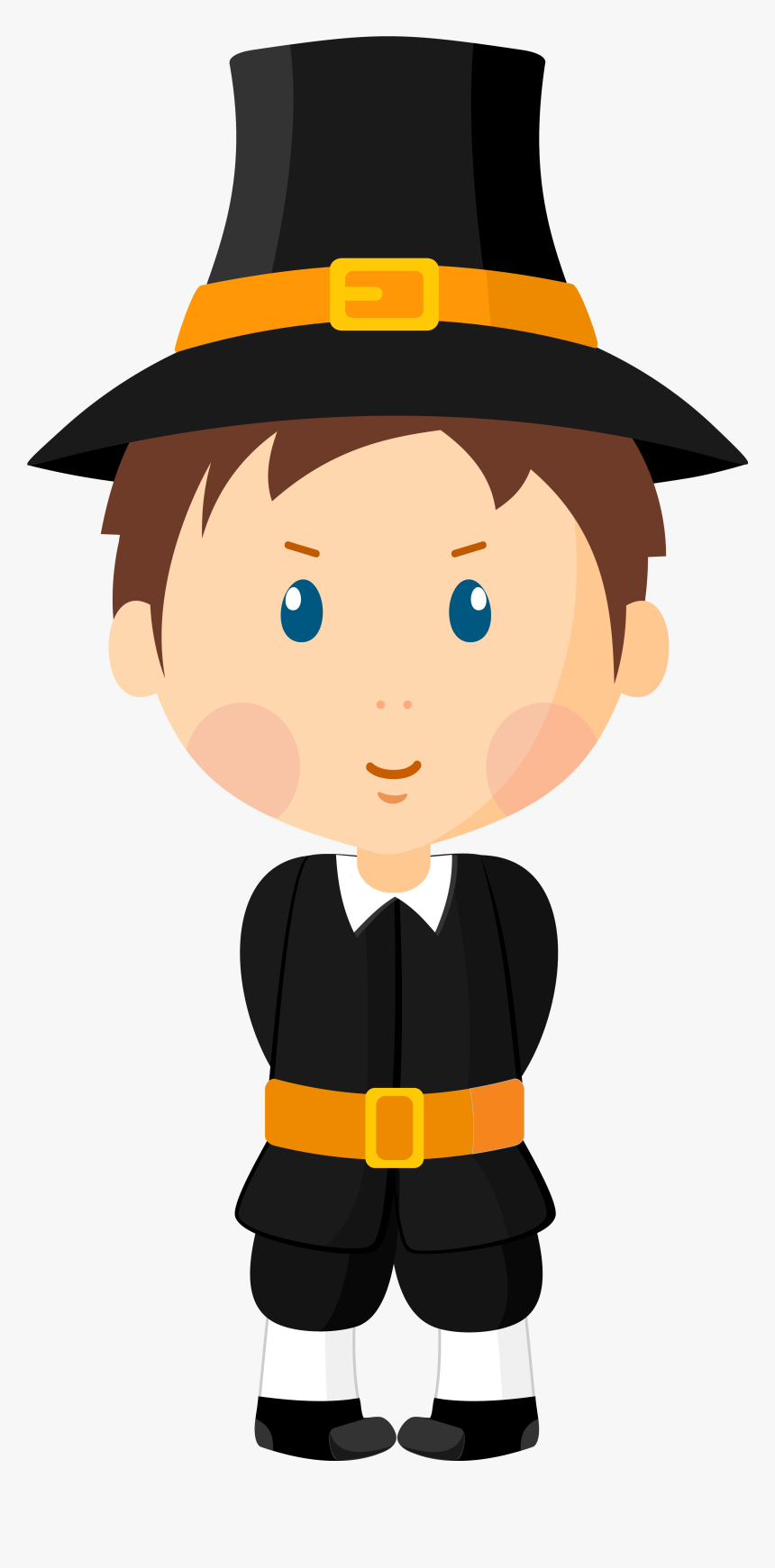 Boy Pilgrim Clipart Boy Pilgrim Clipart - Pilgrim Boy Clipart, HD Png Download, Free Download