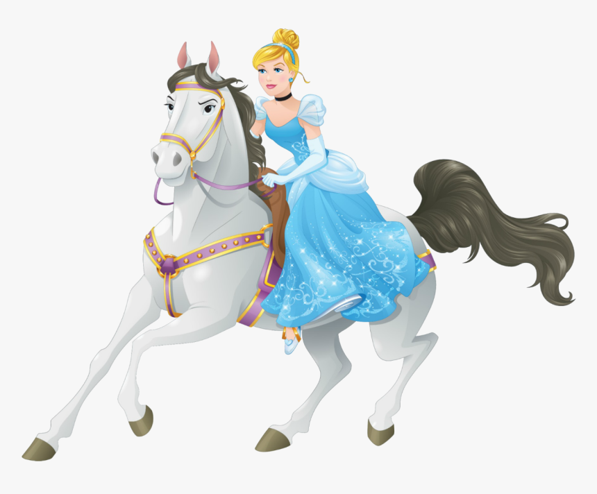 Cinderella Riding Horse Disney, HD Png Download, Free Download