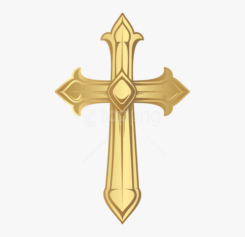 Free Png Download Cross Transparent Png Images Background - Baptism Gold Cross Clipart, Png Download, Free Download