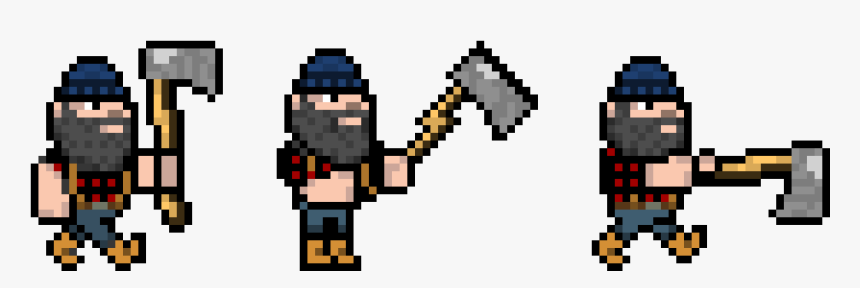 Pixel Art Character Attack Animation, HD Png Download, Free Download
