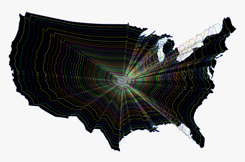 Symmetry,united States,map - Map Of Liberals And Conservatives, HD Png Download, Free Download