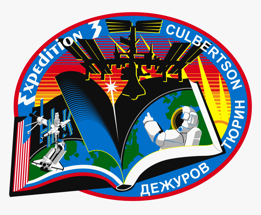 Iss Expedition 3 Mission Patch - International Space Station Patch Original, HD Png Download, Free Download