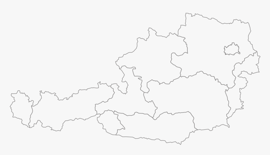 Map,area,line Art - Empty Map Of Austria, HD Png Download, Free Download