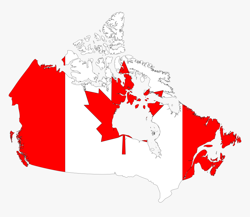 Usa Blank Printable Jpg Royalty - Canada Flag Map Png, Transparent Png, Free Download