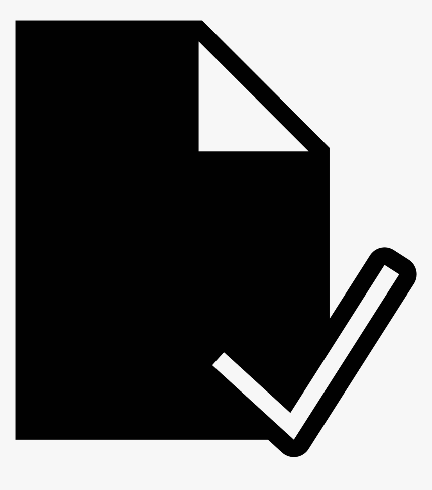 Check File Filled Icon, HD Png Download, Free Download