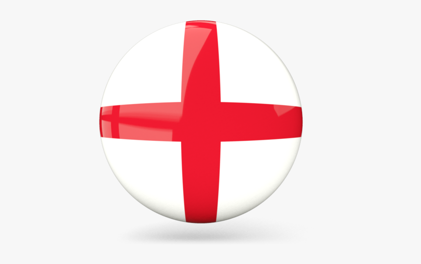 Glossy Round Icon - Round England Flag Png, Transparent Png, Free Download