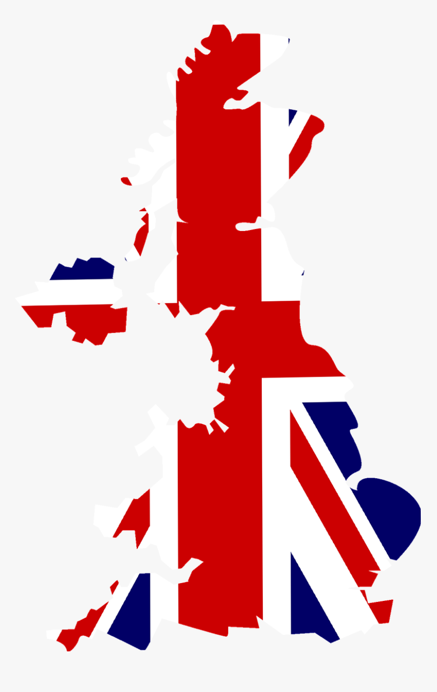 England Flag Clipart Money - United Kingdom Map Png, Transparent Png, Free Download