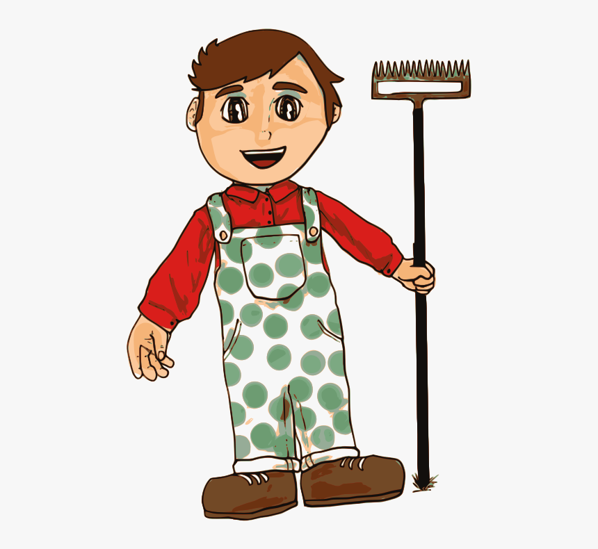 Farmer Boy 1 25 Magnet Cute Farming Clipart , Png Download - Farm Boy Clipart, Transparent Png, Free Download