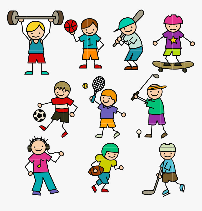 Sports Good Kids Clipart Free Best On For You Transparent - Sports, HD Png Download, Free Download