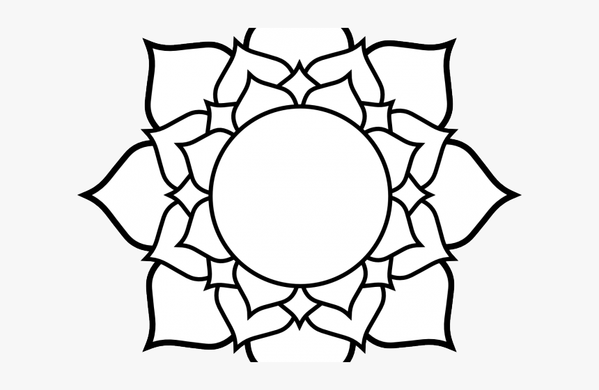 Transparent Flower Pattern Clipart - Hindu Lotus Symbol, HD Png Download, Free Download
