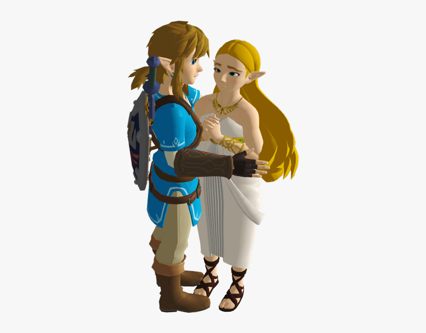 Zelda Botw Png - Link And Zelda Transparent, Png Download - kindpng.