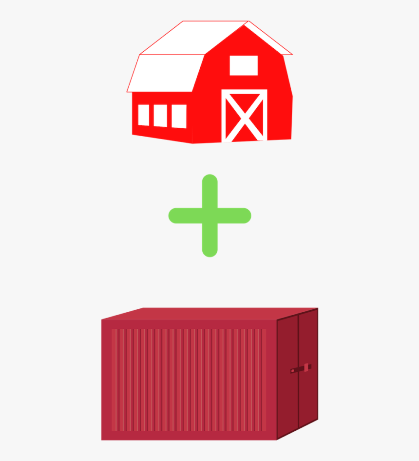 7 Reasons To Build A Barn With Shipping Containers - Illustration, HD Png Download, Free Download