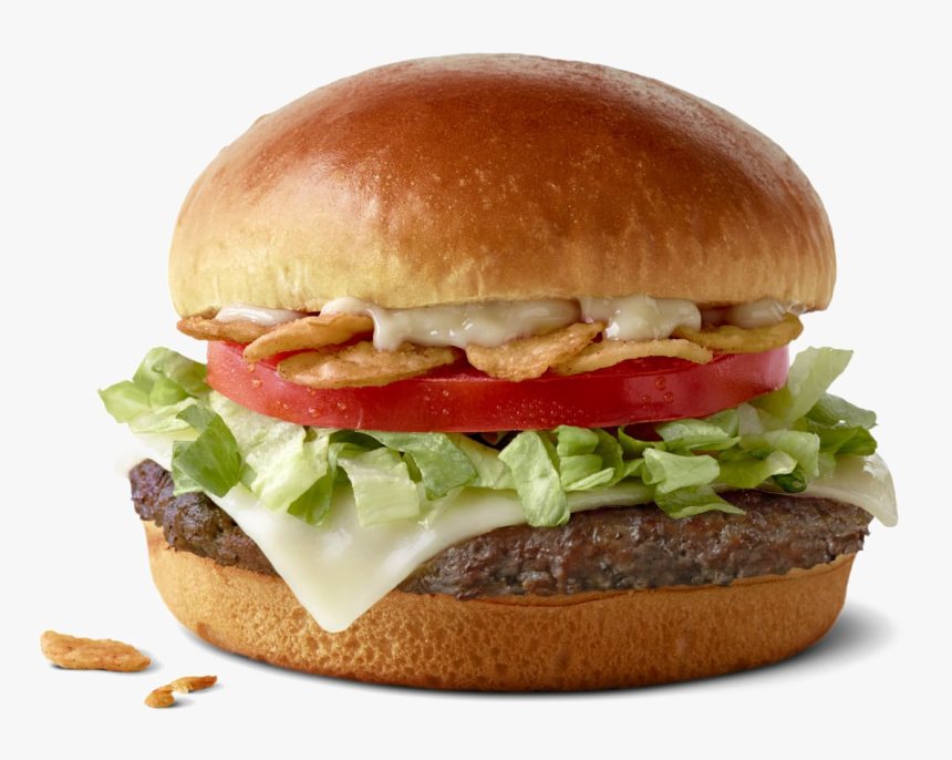 Mcdonalds Burger Transparent Image - Mcdonald's Garlic White Cheddar Burger, HD Png Download, Free Download