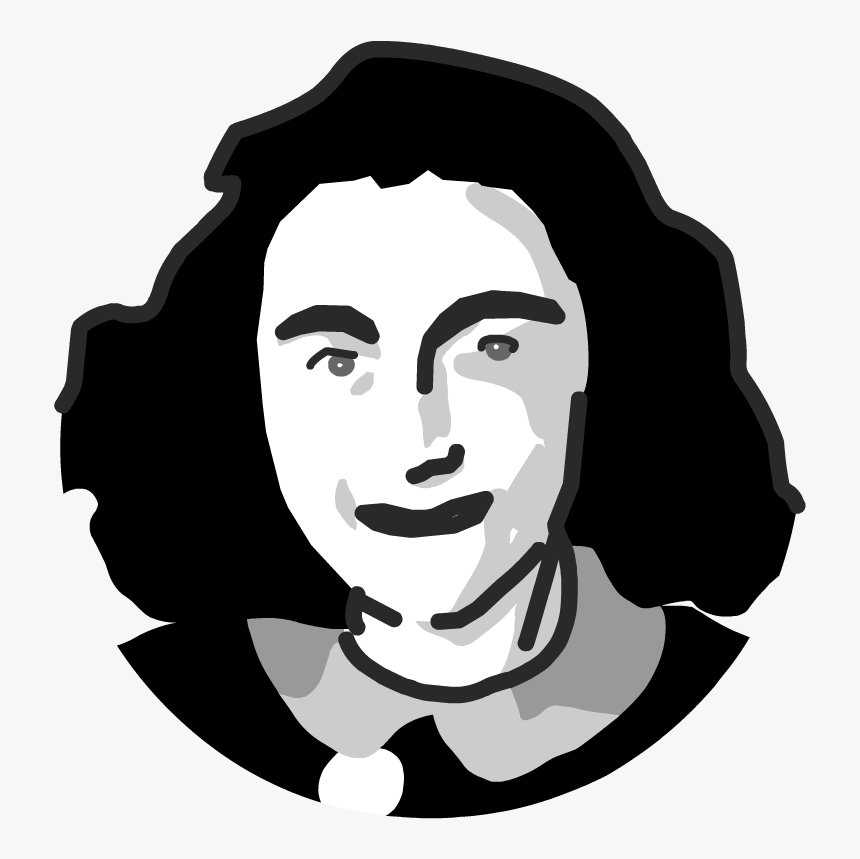 Animated Educational Site For Kids - Anne Frank Transparent Face, HD Png Download, Free Download