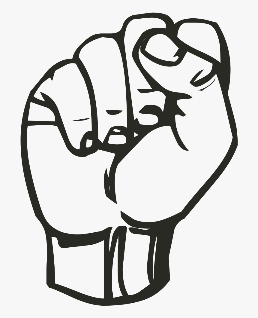Clenched Fist - Fist Clipart, HD Png Download, Free Download