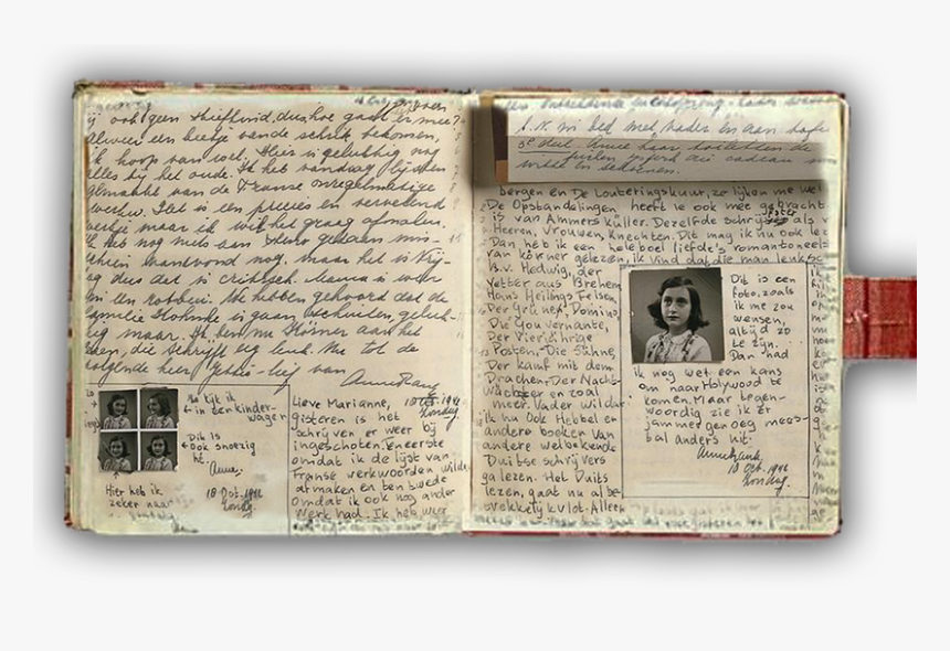 Diary Of Anne Frank , Png Download - Anne Frank Diary Png, Transparent Png, Free Download