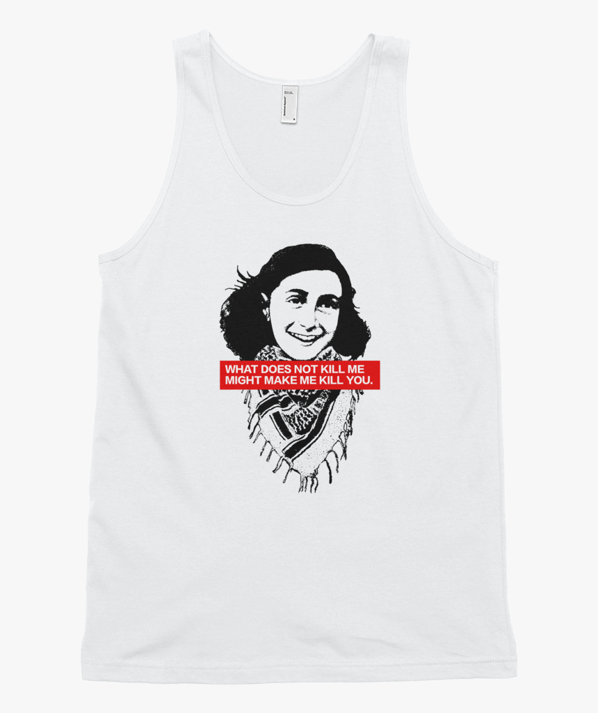 Anne Frank Keffiyeh Mockup Front Flat White Copy - Sleeveless Shirt, HD Png Download, Free Download
