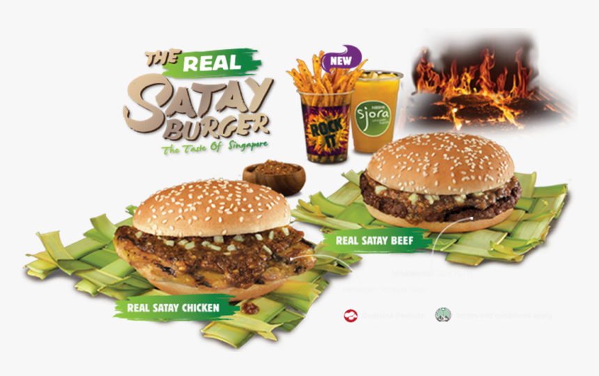 Burger King Satay Burger, HD Png Download, Free Download