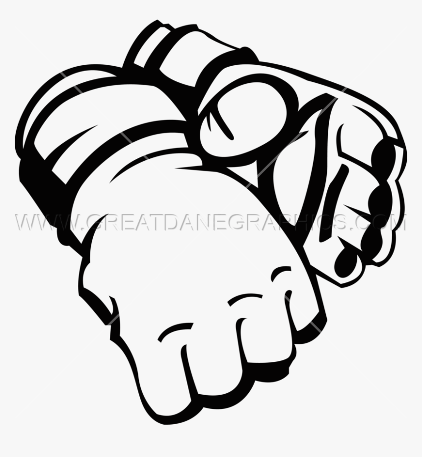 Fist Vector Mma - Mma Gloves Art, HD Png Download, Free Download