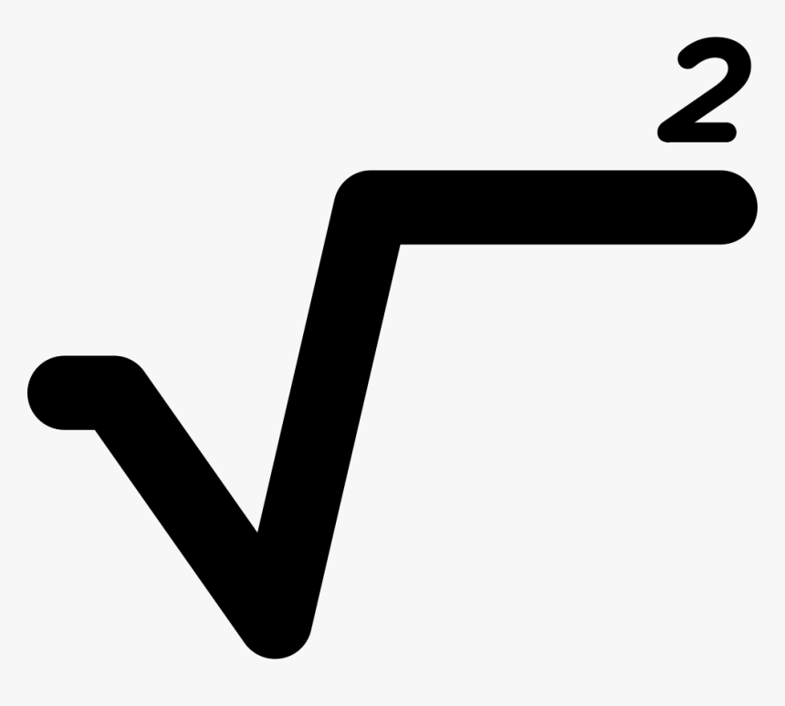 Square Root Mathematical Sign - Square Root Icon Png, Transparent Png, Free Download