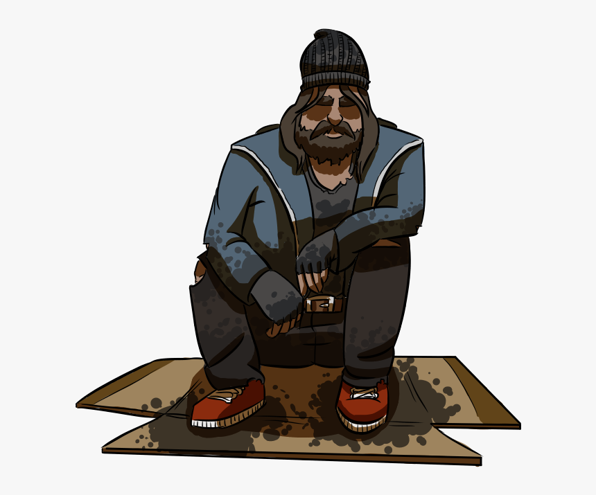 Thumb Image - Transparent Background Homeless Person Clipart, HD Png Download, Free Download