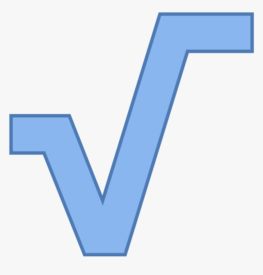 Square Root Icon - Square Root Symbol Outline, HD Png Download, Free Download