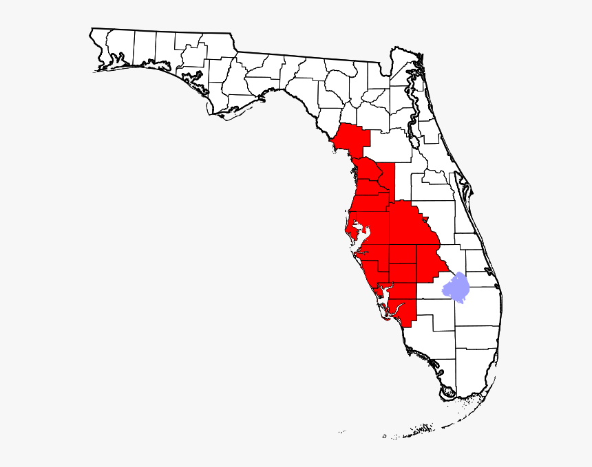 Tampa Florida Werewolf - Lake Okeechobee On Map, HD Png Download, Free Download