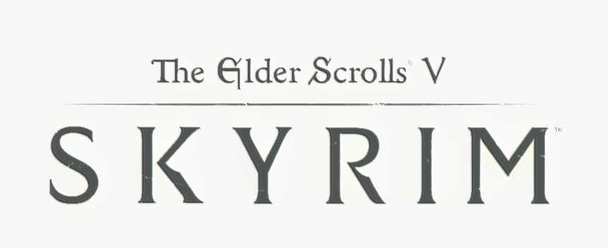 Elder Scrolls Skyrim Logo Png, Transparent Png, Free Download