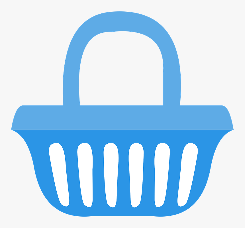 Market, Basket, Icon - Market Icon Blue Png, Transparent Png, Free Download