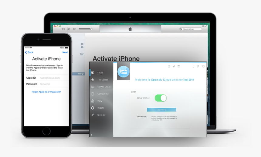 Open My Icloud Software-icloud Unlock 100% - Iphone X Unlock Icloud, HD Png Download, Free Download
