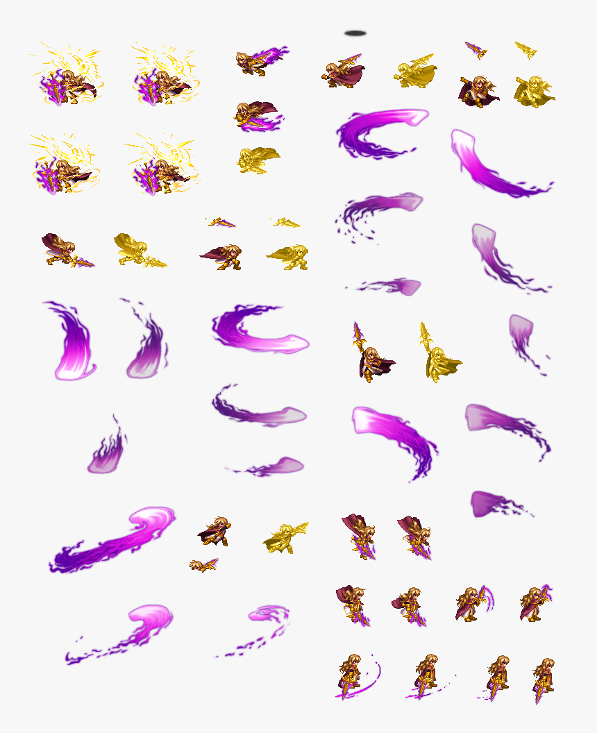 Animated Gif To Png Sprite Sheet - Attack Animation Sprite Sheet,  Transparent Png - kindpng