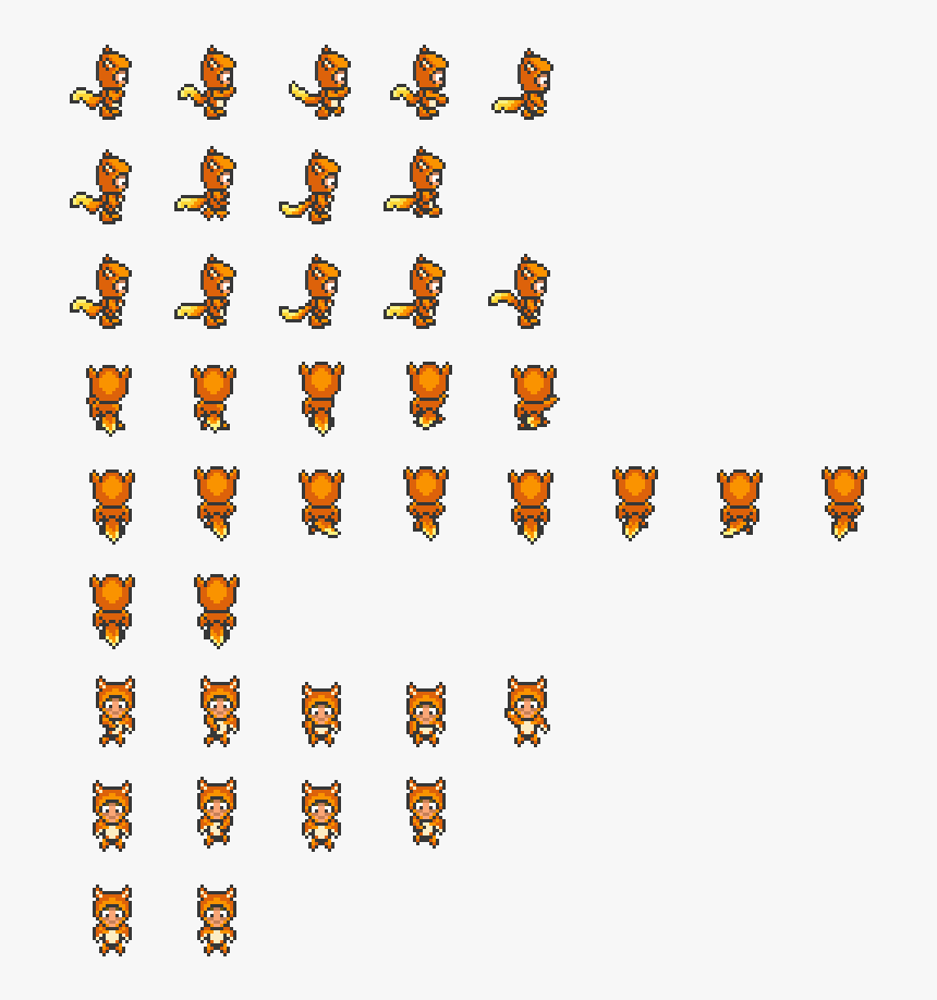 Pixel Cat Sprite Sheet