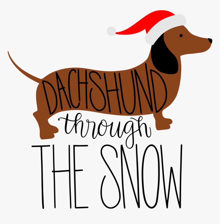 Clip Art Dachshund Png Download - Christmas Weiner Dog Clipart, Transparent Png, Free Download