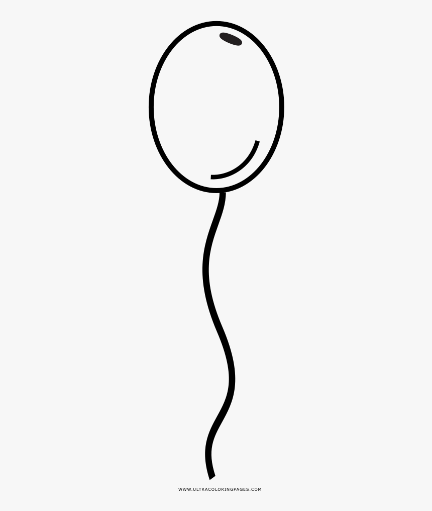 Balloon Coloring Page - Line Art, HD Png Download, Free Download