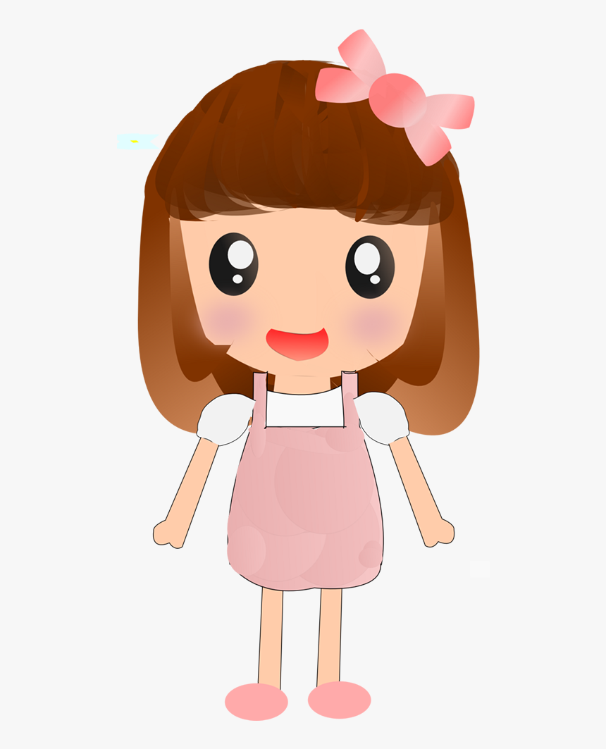 Cartoon Girl Transprent Png - Cartoon Cute Doll Drawing, Transparent Png, Free Download