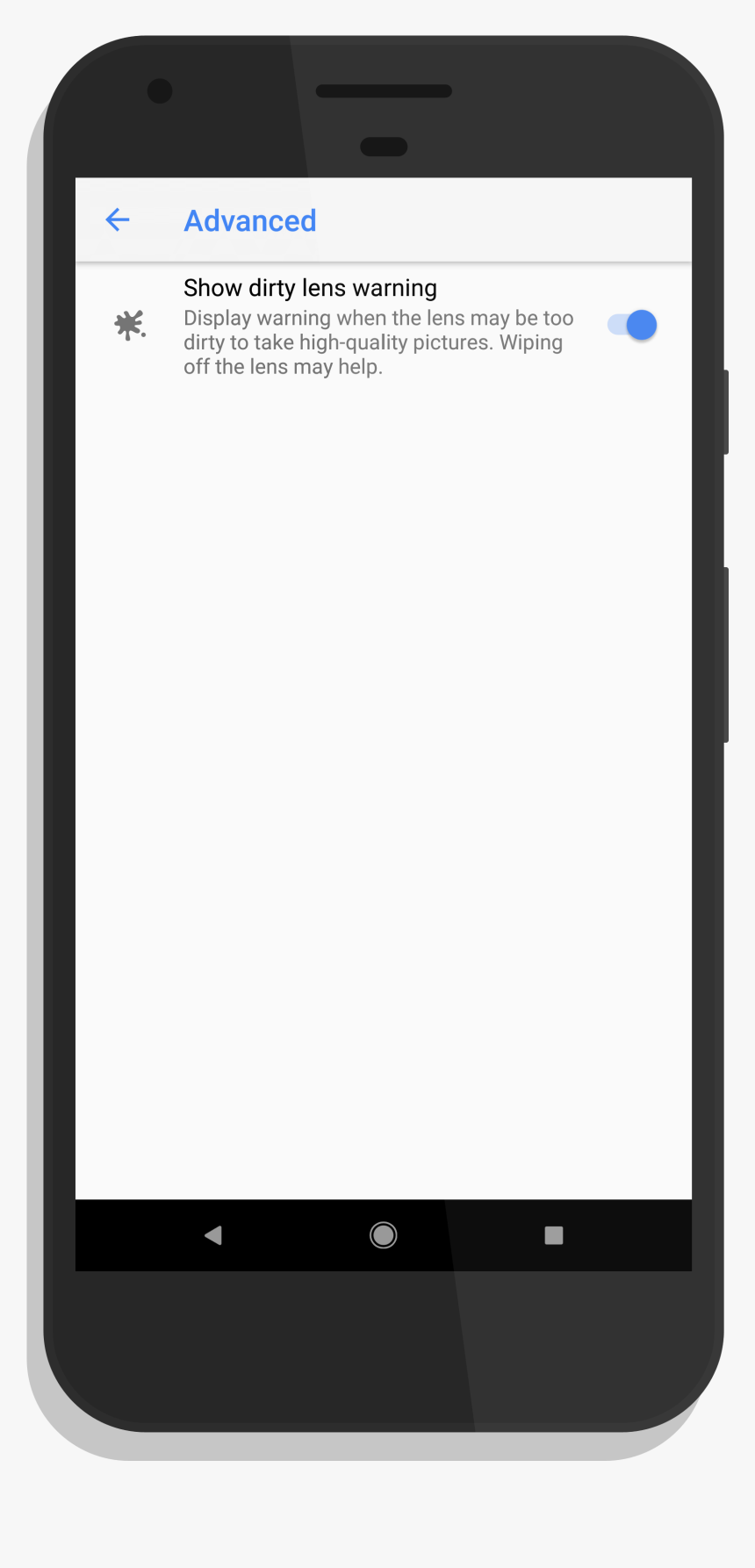Google Camera Dirty Lens Notification Setting - Android Studio Absolute Layout, HD Png Download, Free Download