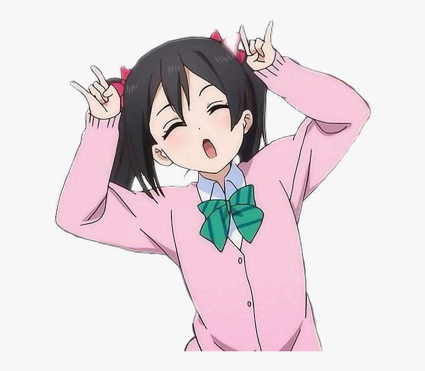 #kawaii #cute #animegirl #nya
#kawaii #niconiconii - Stickers De Anime Para Whatsapp, HD Png Download, Free Download