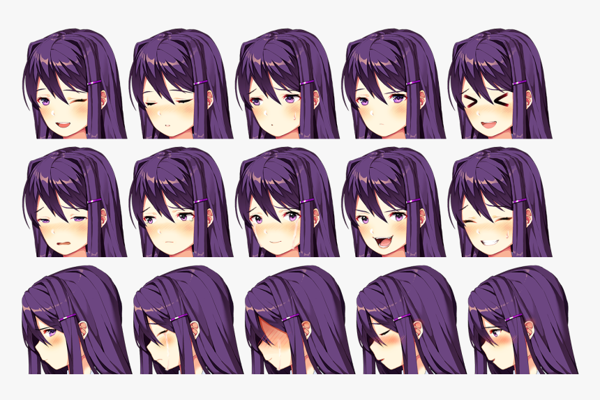 Yuri Ddlc All Sprites Png, Transparent Png, Free Download