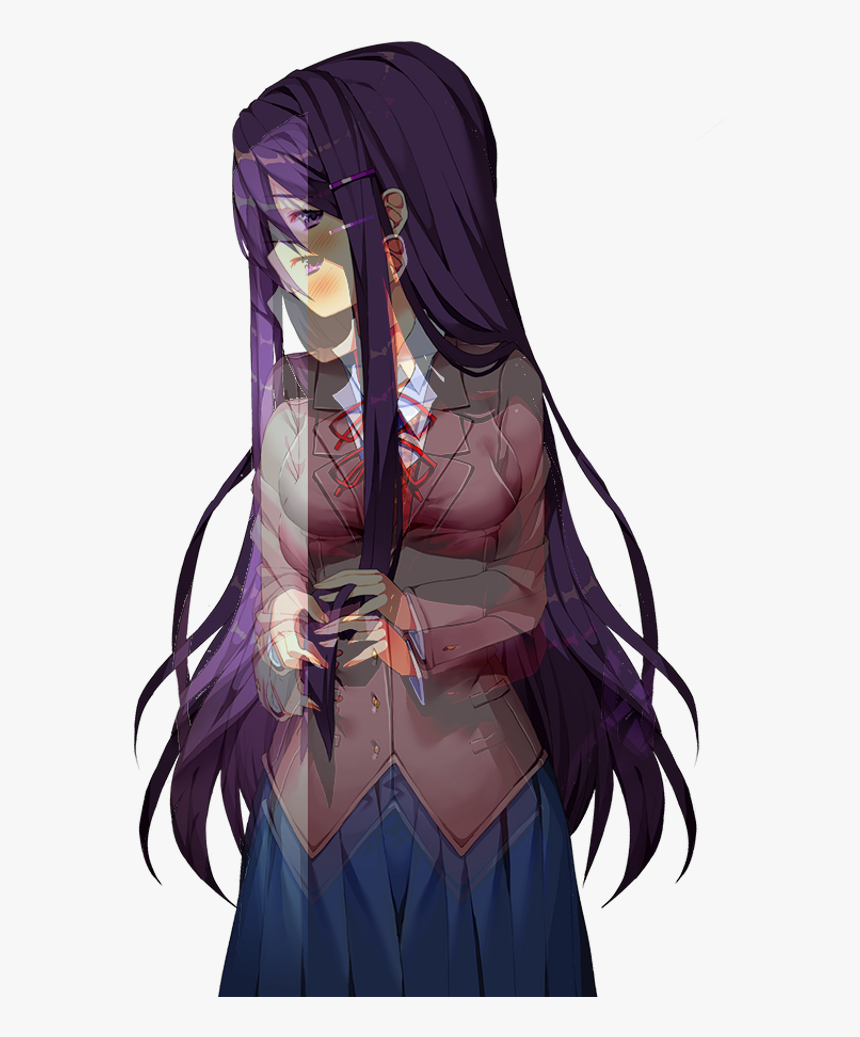 Do You Accept My Confession, Morp 💜 Yuri Ddlc Justmo - Yuri Doki Doki Literature Club Png, Transparent Png, Free Download