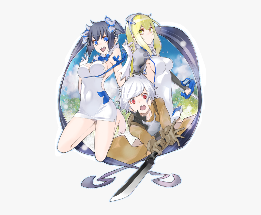 Hestia, Aiz And Bell - アニメ ダンジョン に 出会い を 求める, HD Png Download, Free Download